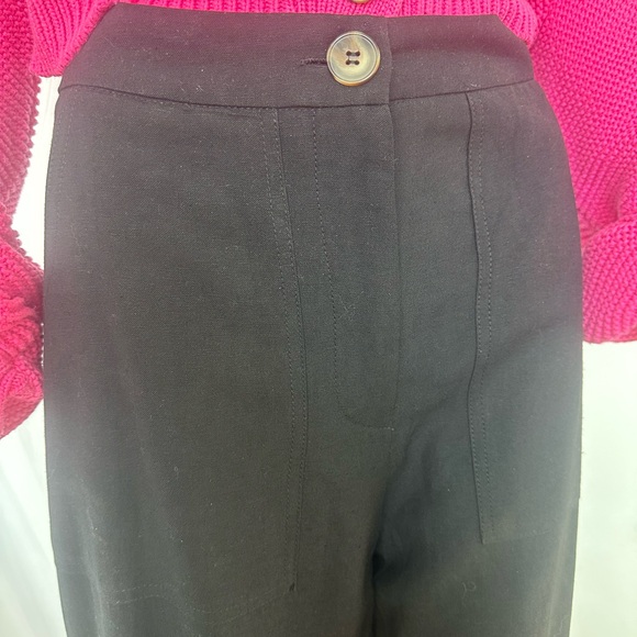 LULUS Women's Jet Stream Black High-Waisted Wide-Leg Pants - Medium - Picture 7 of 8